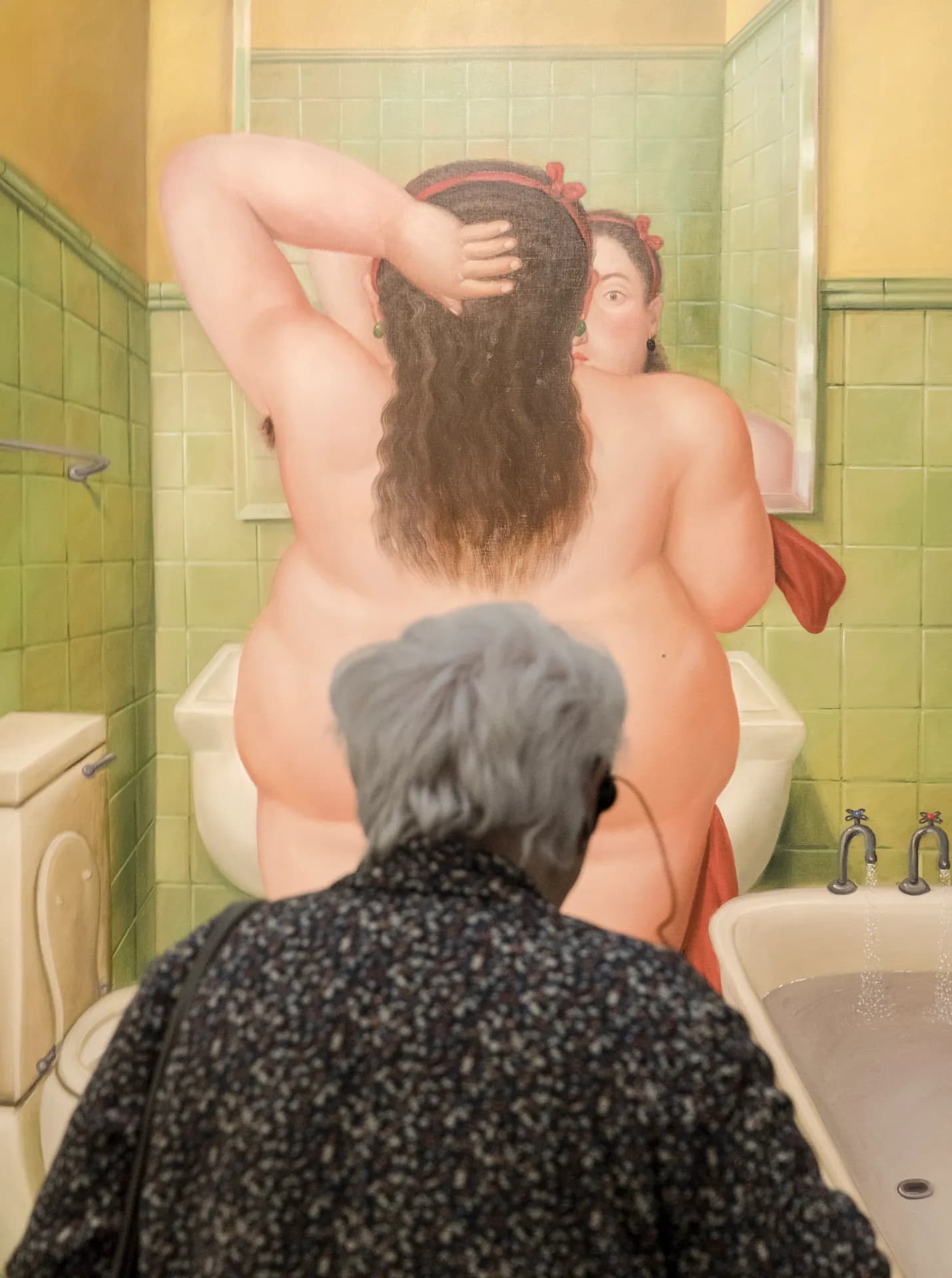 La peinture abîmée.