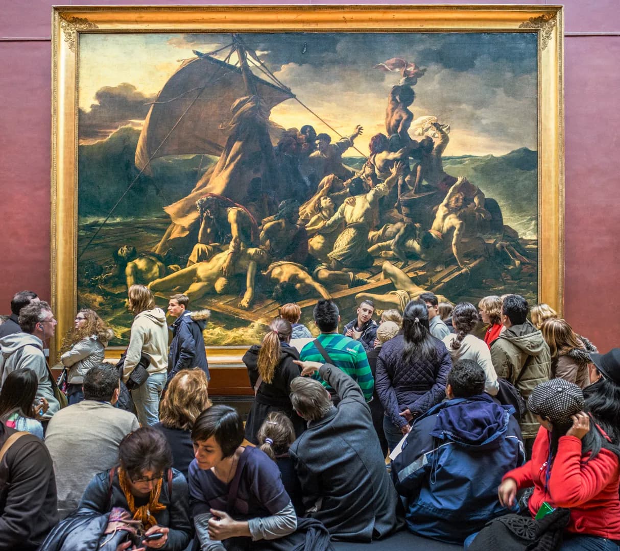 La peinture abîmée.
